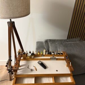 Wooden Craft Organizer with Tools